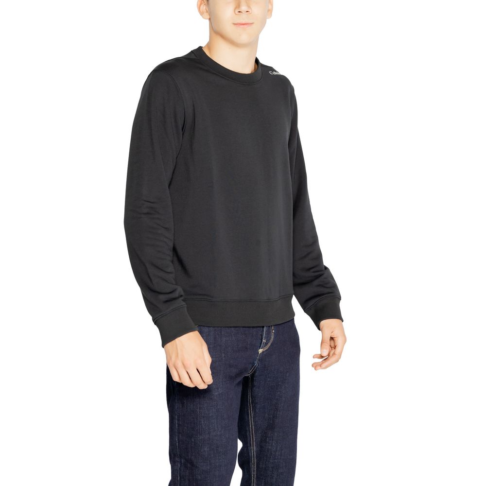 Black Polyester Polyester Sweater