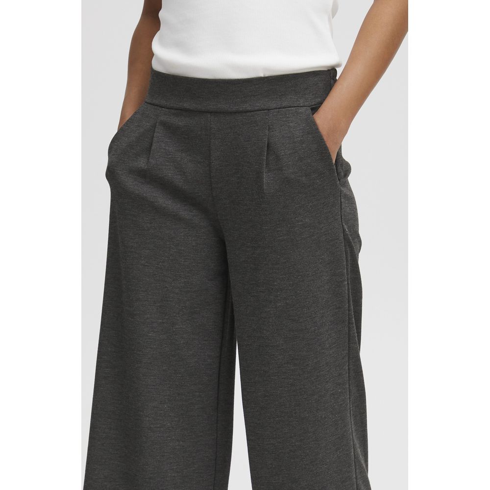 Gray Polyester Polyester Jeans & Pant