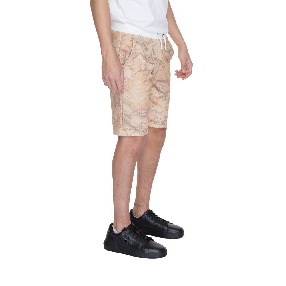 Beige Polyester Short