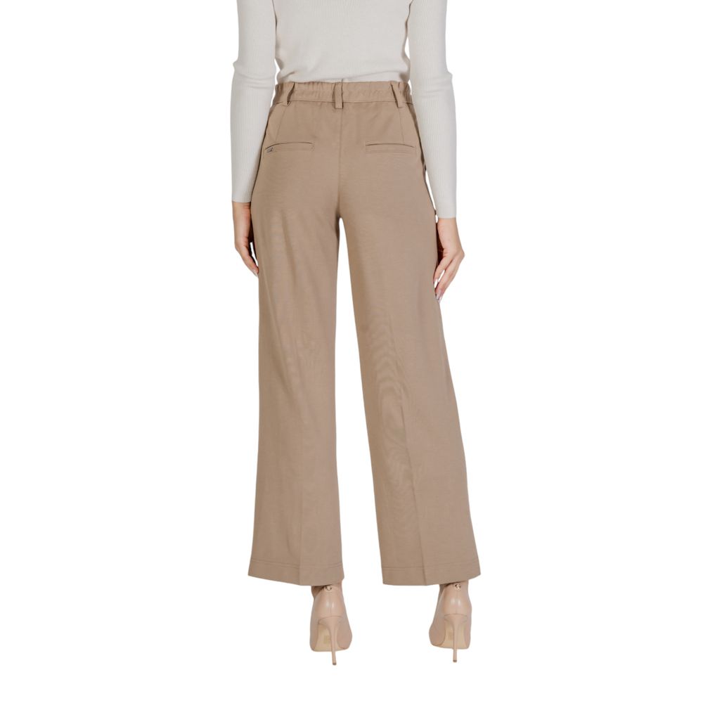 Beige Viscose Jeans & Pant