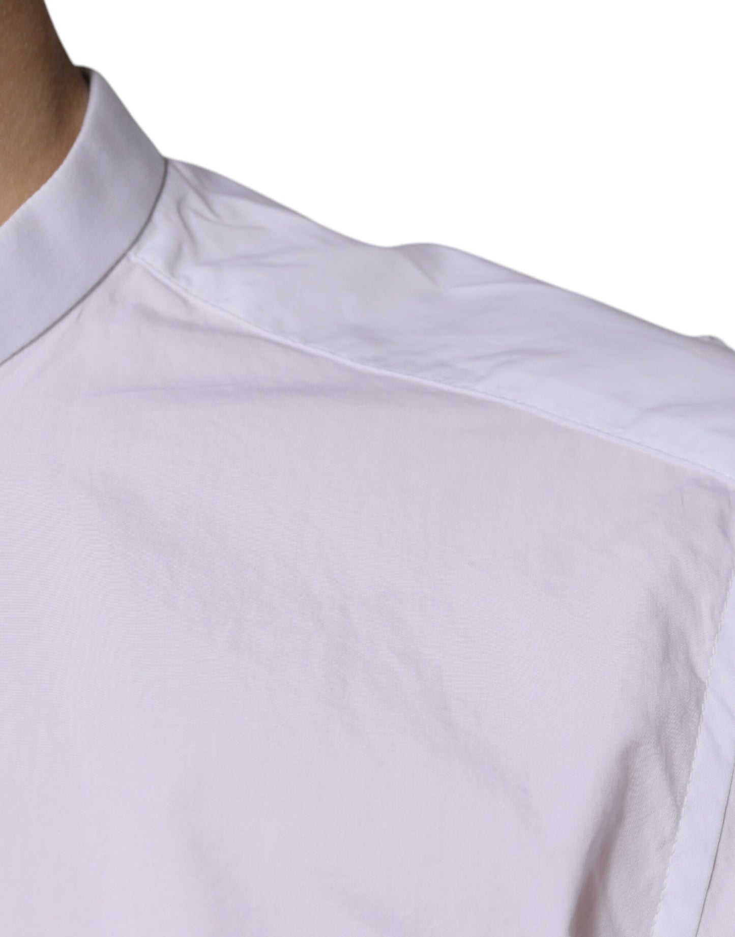 White Cotton Slim Fit MARTINI Dress Shirt