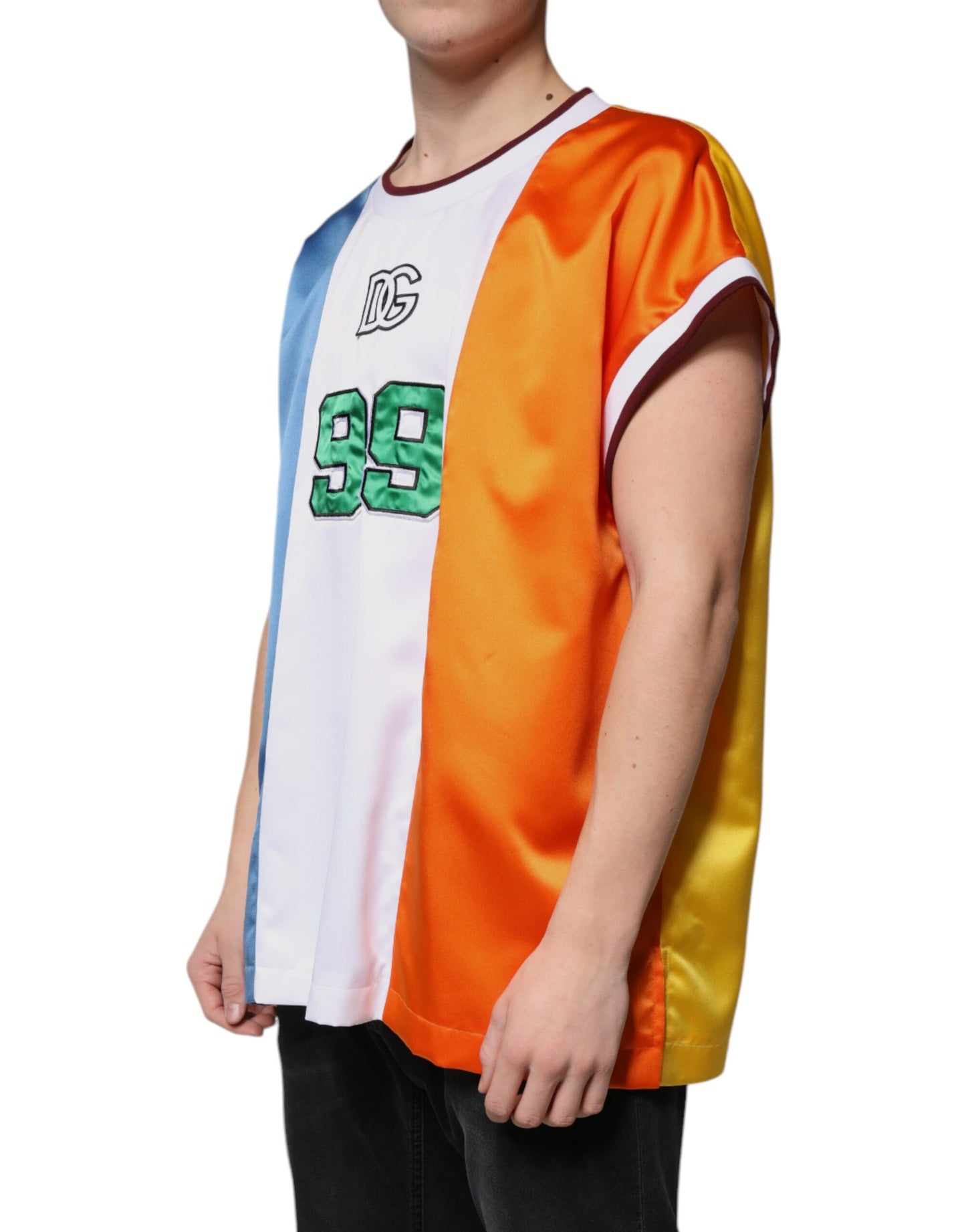 Multicolor Jersey Tank Sleeveless T-shirt