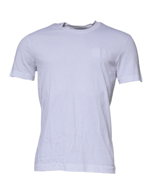 White DG Logo Cotton Crew Neck T-shirt