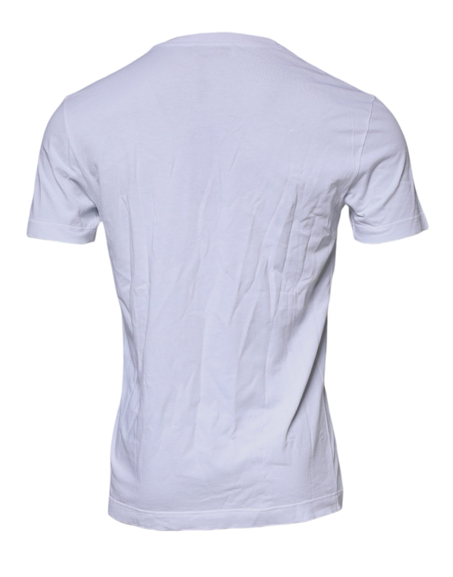 White DG Logo Cotton Crew Neck T-shirt