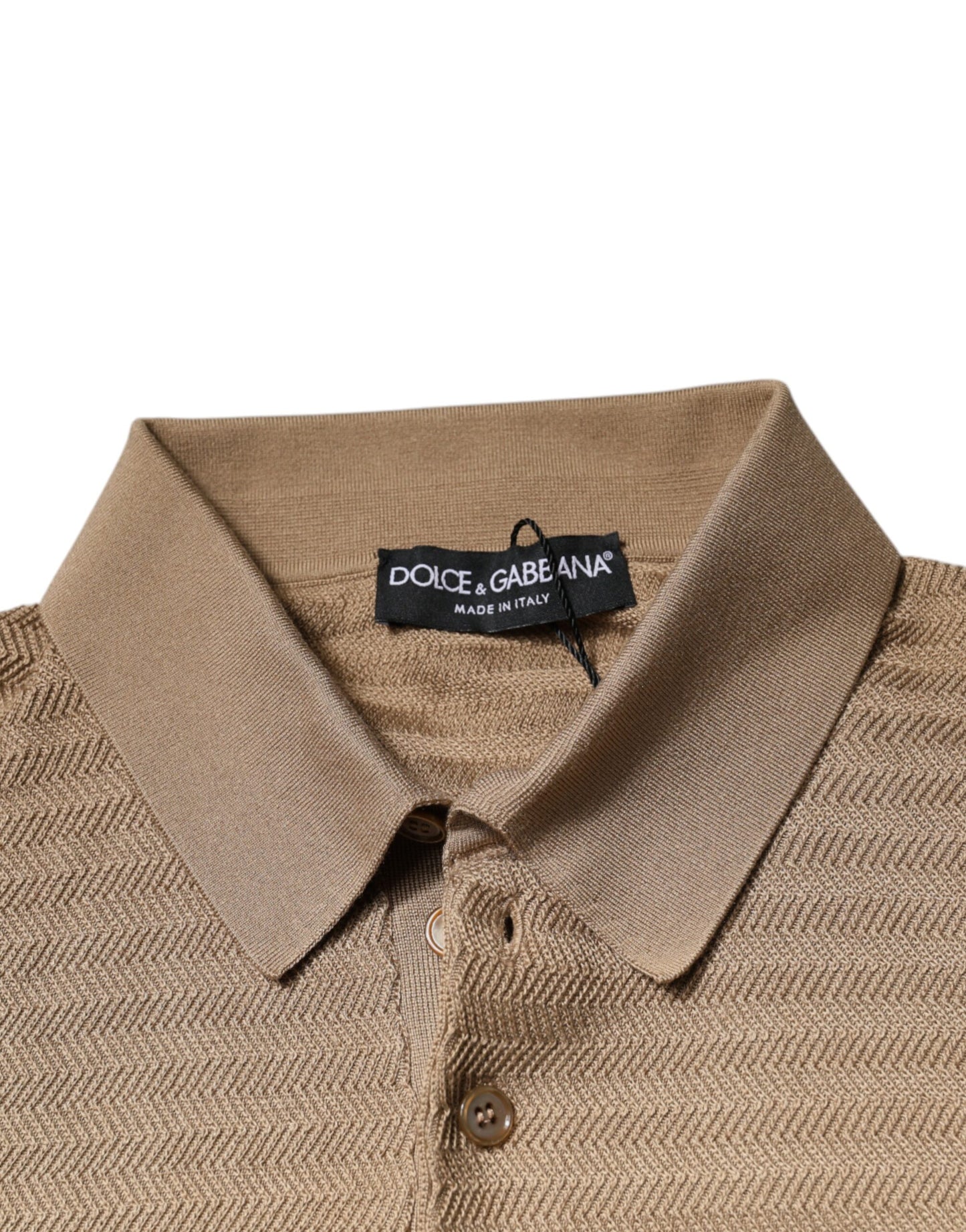 Brown Collared Short Sleeves Polo T-shirt