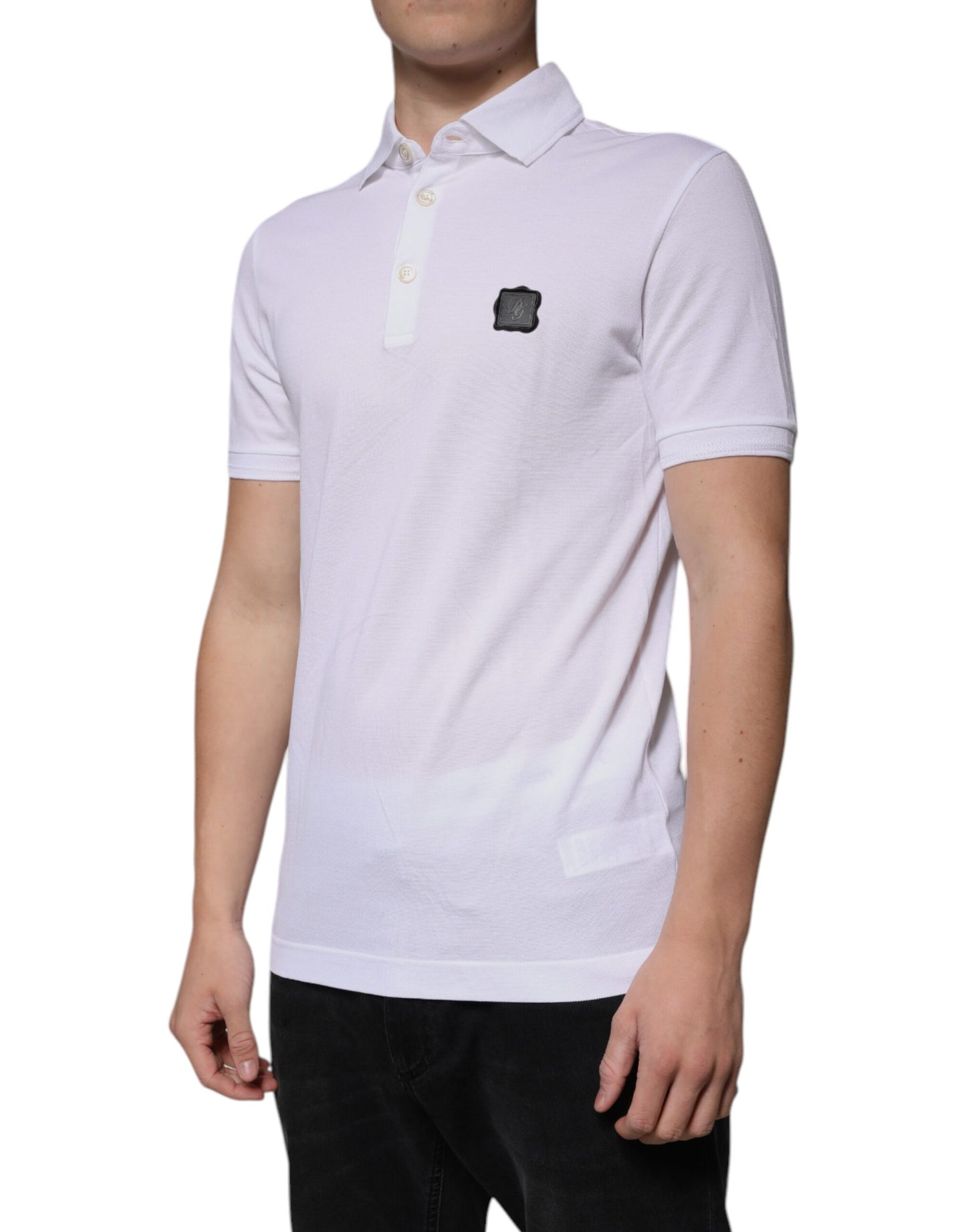 White Collared Short Sleeves Polo T-shirt