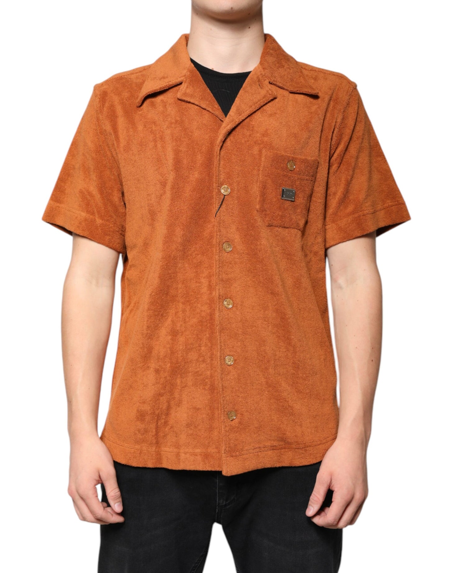 Hazel Cotton Velvet Button Down Collared Shirt