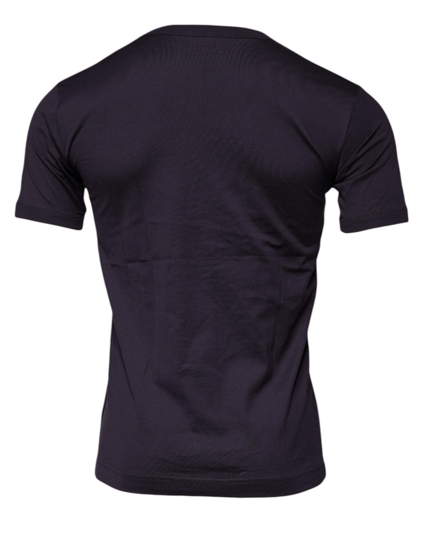 Violet Cotton Crew Neck Short Sleeves T-shirt