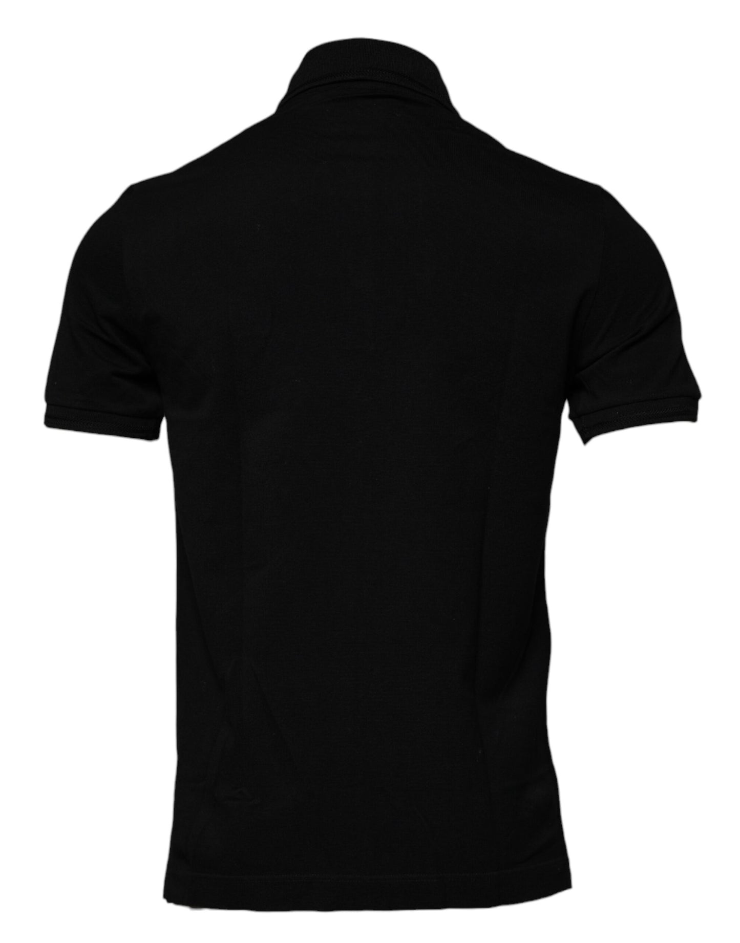 Black Collared Short Sleeves Polo T-shirt