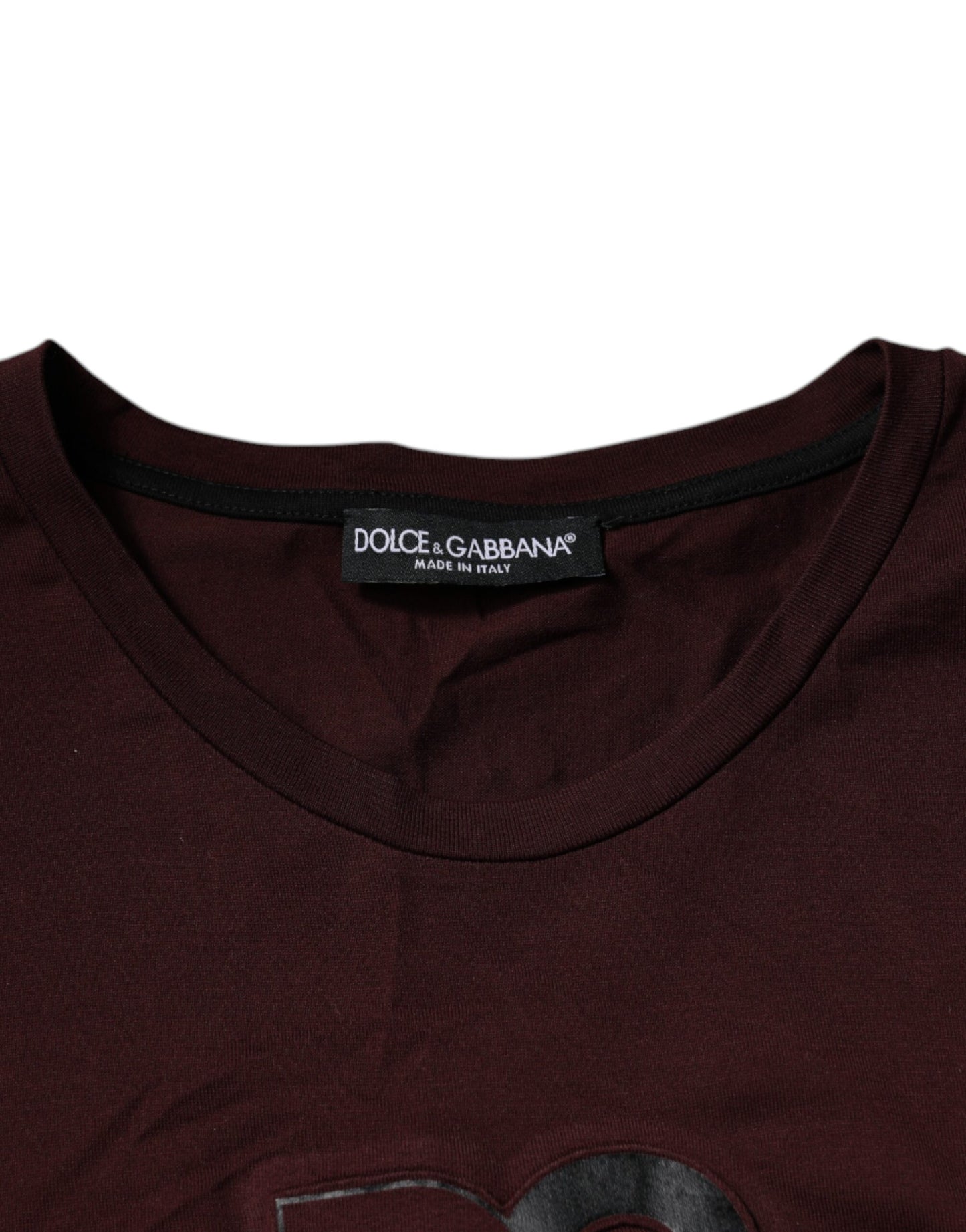 Brown Logo Print Cotton Crew Neck T-shirt