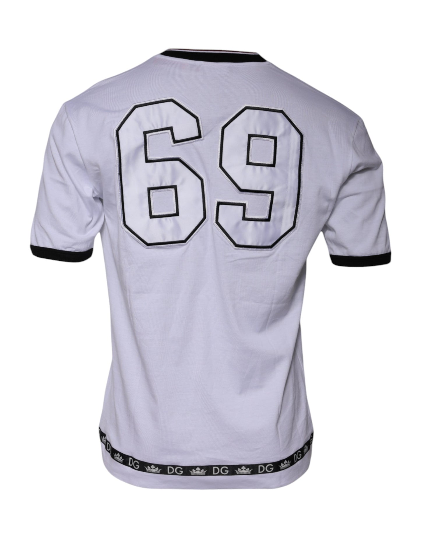 White Jersey Crew Neck Short Sleeves T-shirt