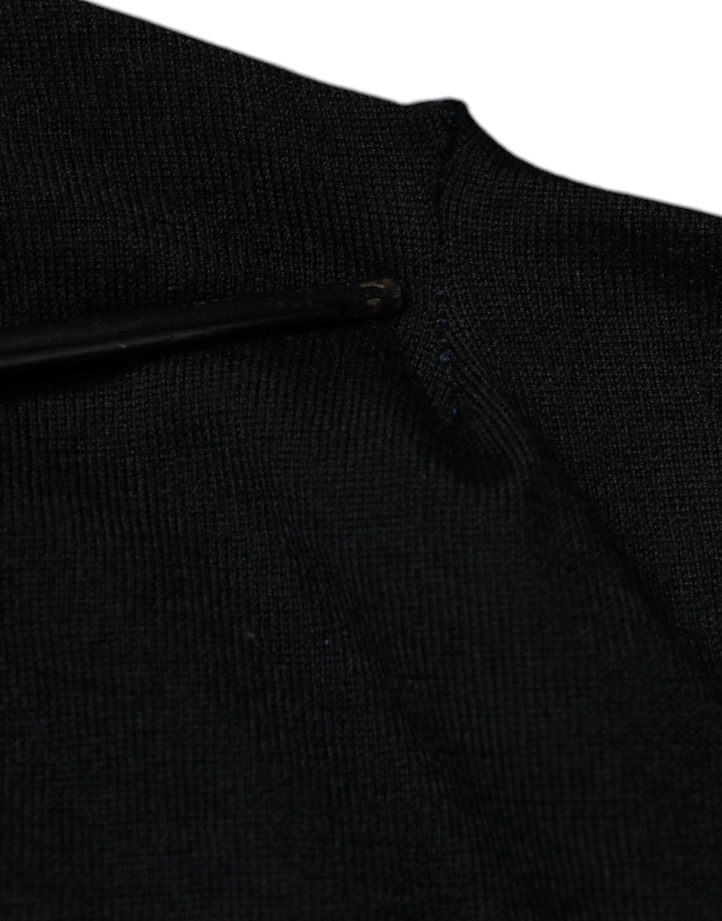 Black Cashmere V-neck Pullover Sweater