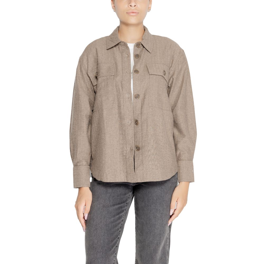 Beige Recycled Cotton Shirt