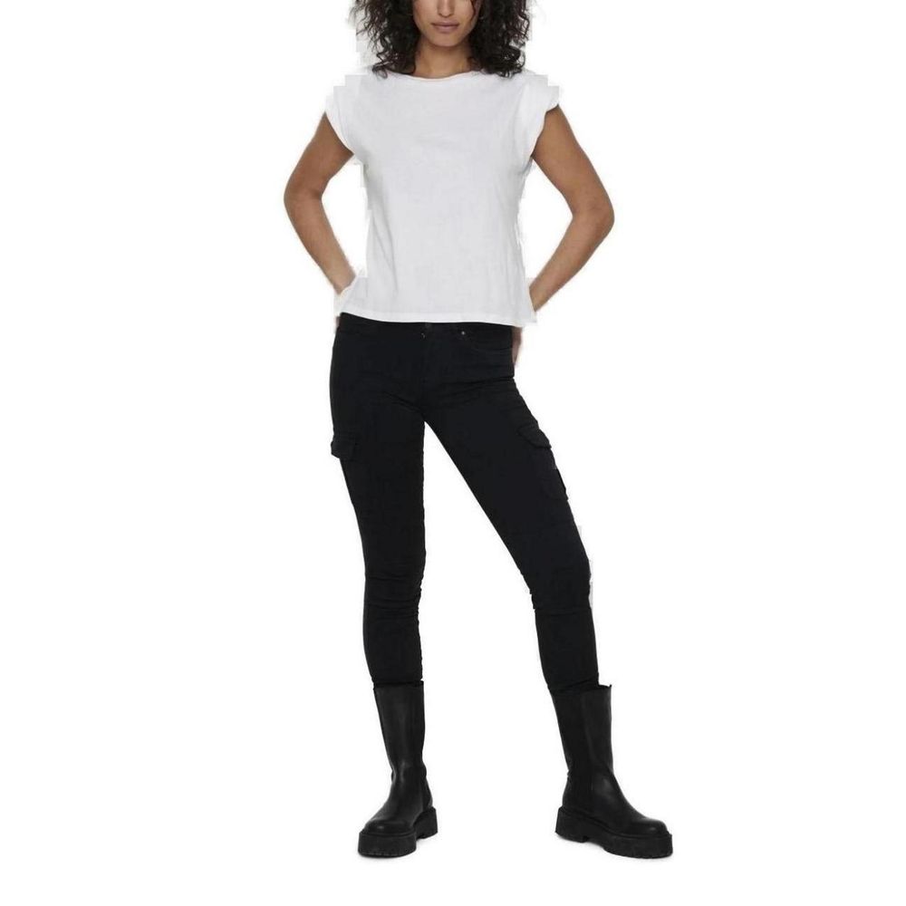 Black Cotton Jeans & Pant