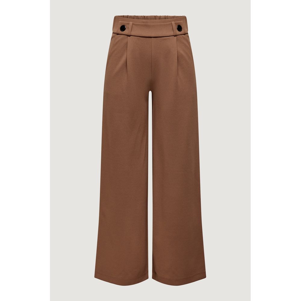 Brown Polyester Jeans & Pant