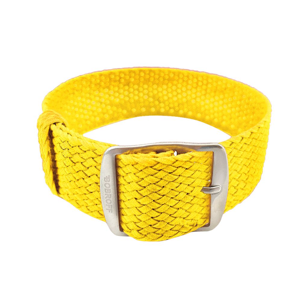 Yellow Perlon Watch