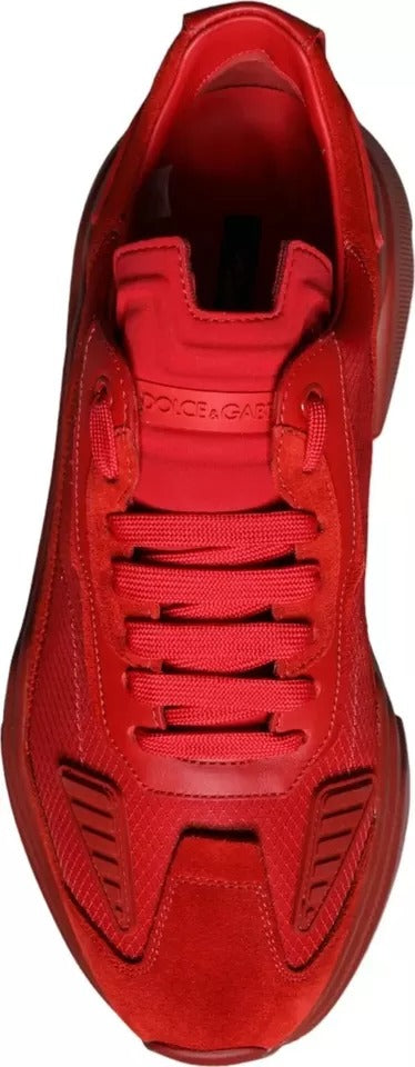 Red Leather Daymaster Low Top Sneakers Shoes