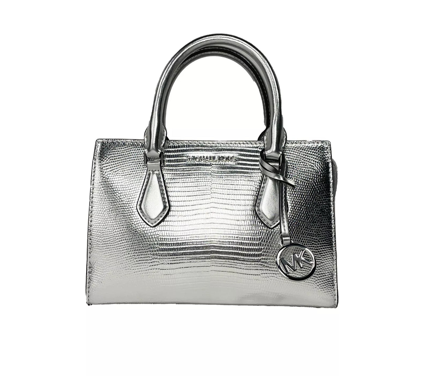 Sheila Small Crossbody Satchel Purse Bag Silver