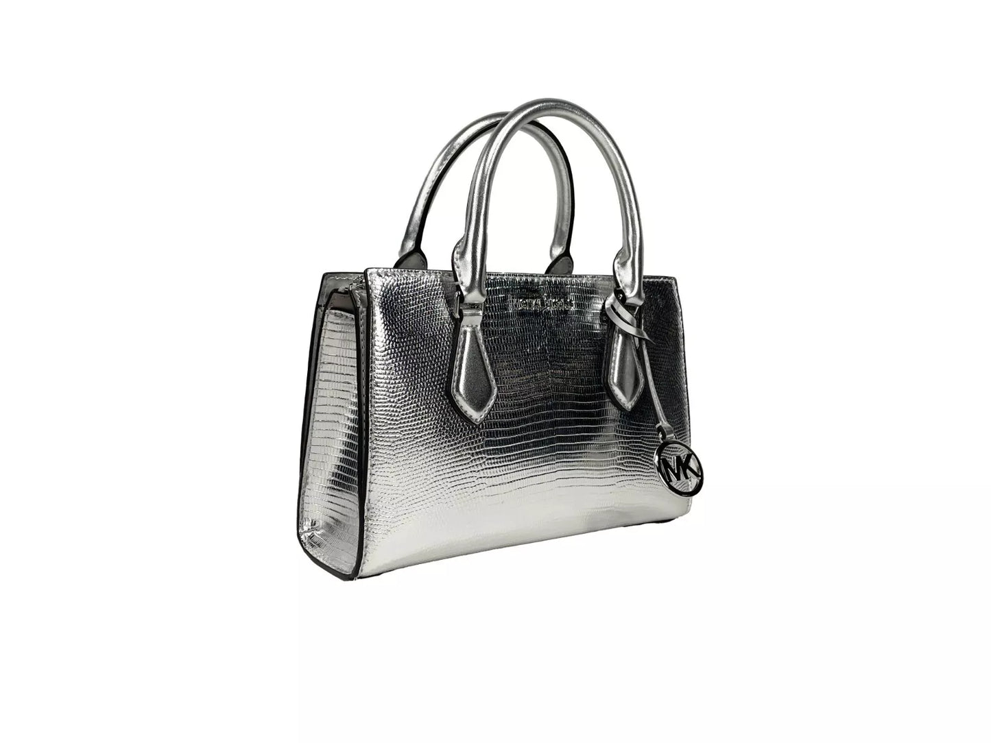 Sheila Small Crossbody Satchel Purse Bag Silver