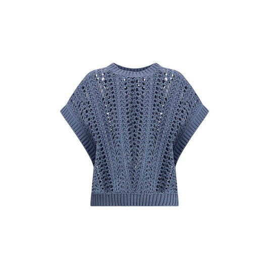 Lace-knit  Vest