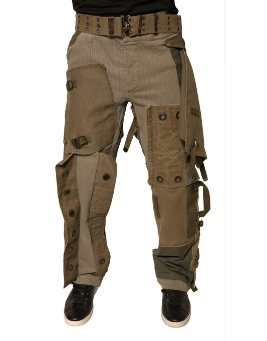 Multicolor Reconstructed Flight Cargo Pants