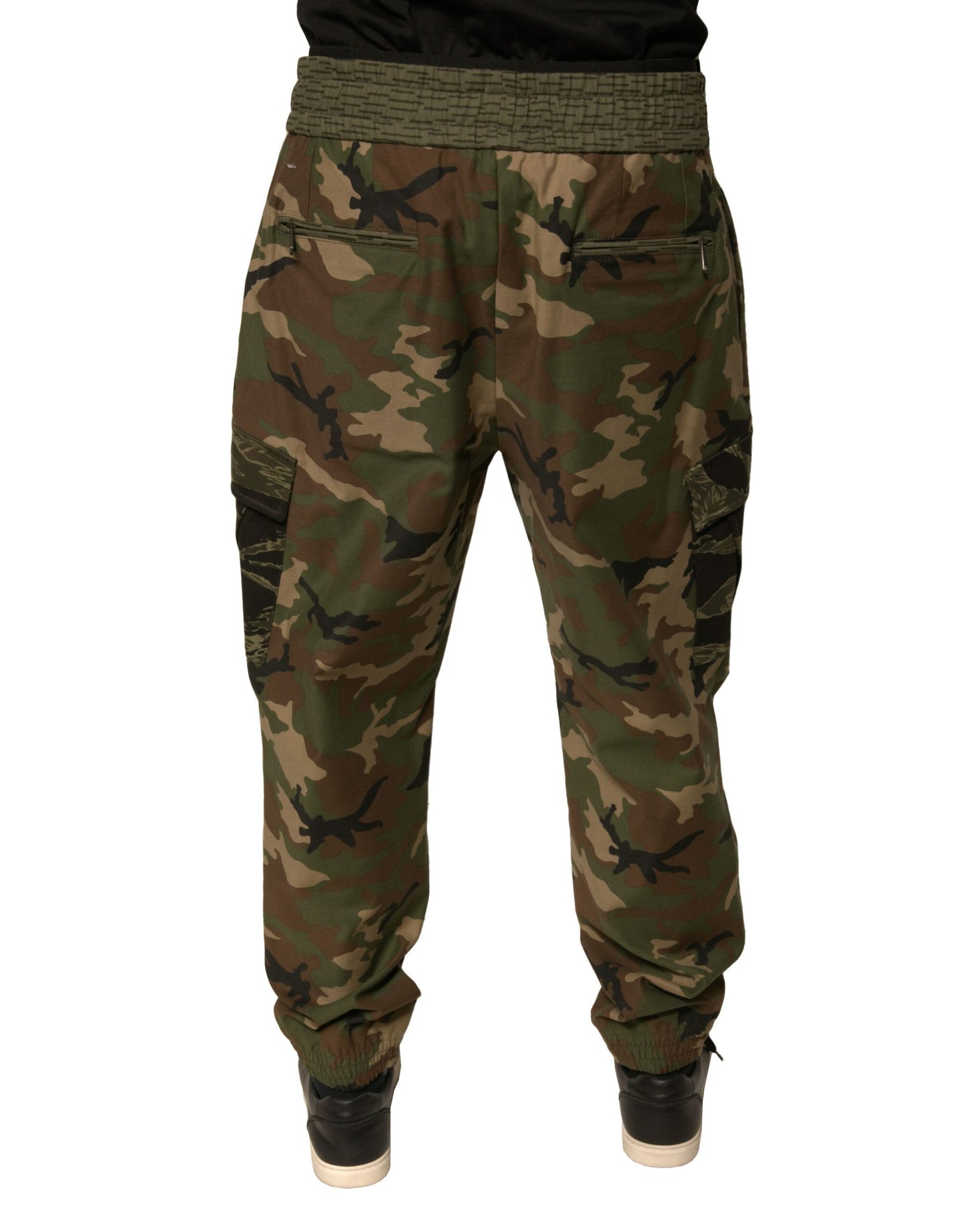 Multicolor Camouflage Cargo Sweatpants Pants