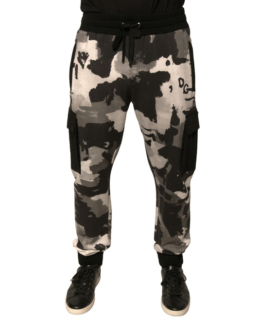 Multicolor Camouflage Cargo Jogger Pants