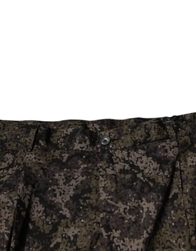 Multicolor Camouflage Men Dress Pants