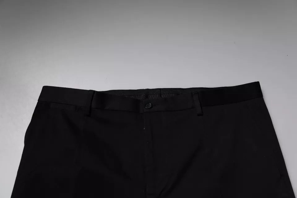 Black Tapered Formal Dress Pants