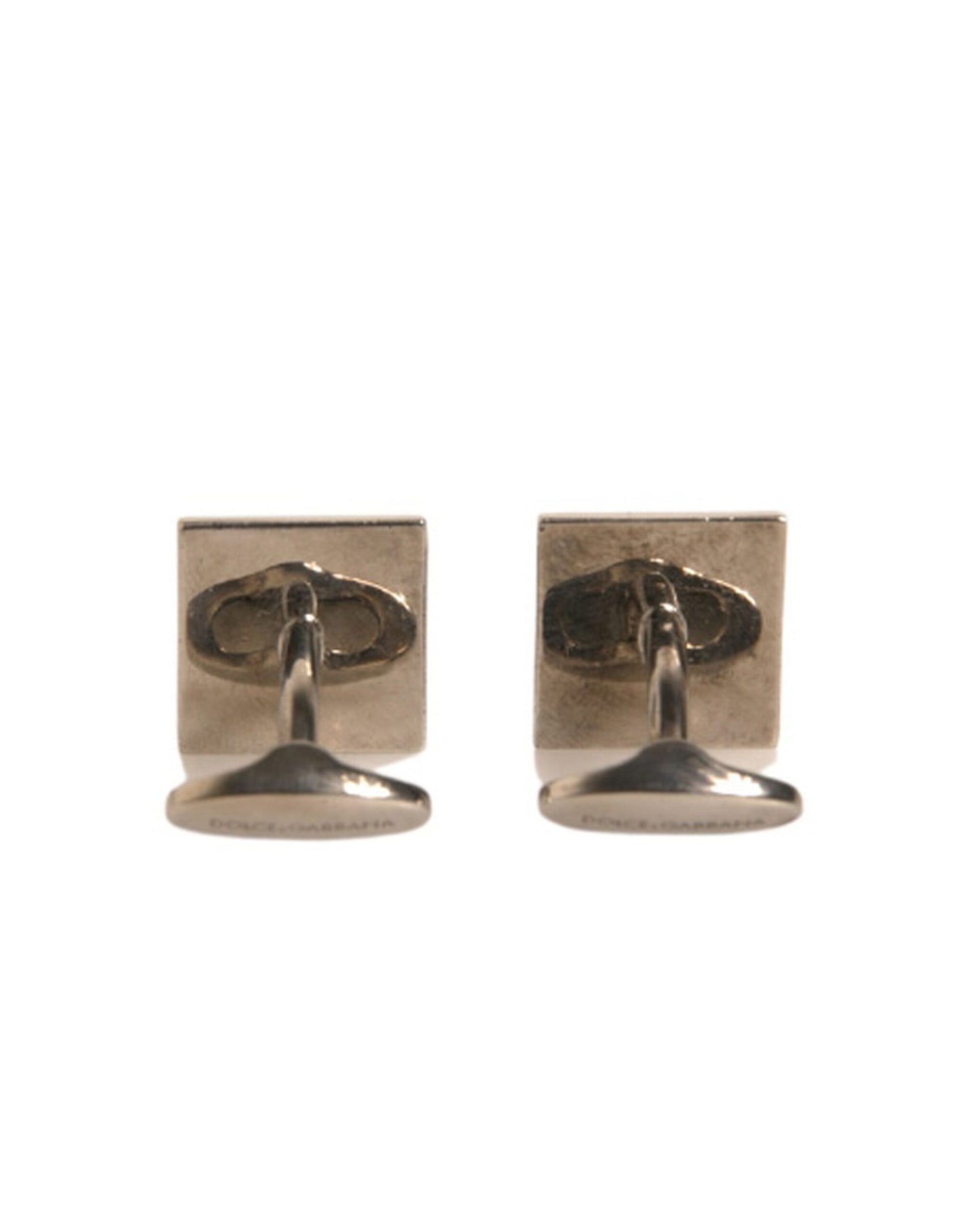 Silver Plated Brass Pin Crystal Cufflinks