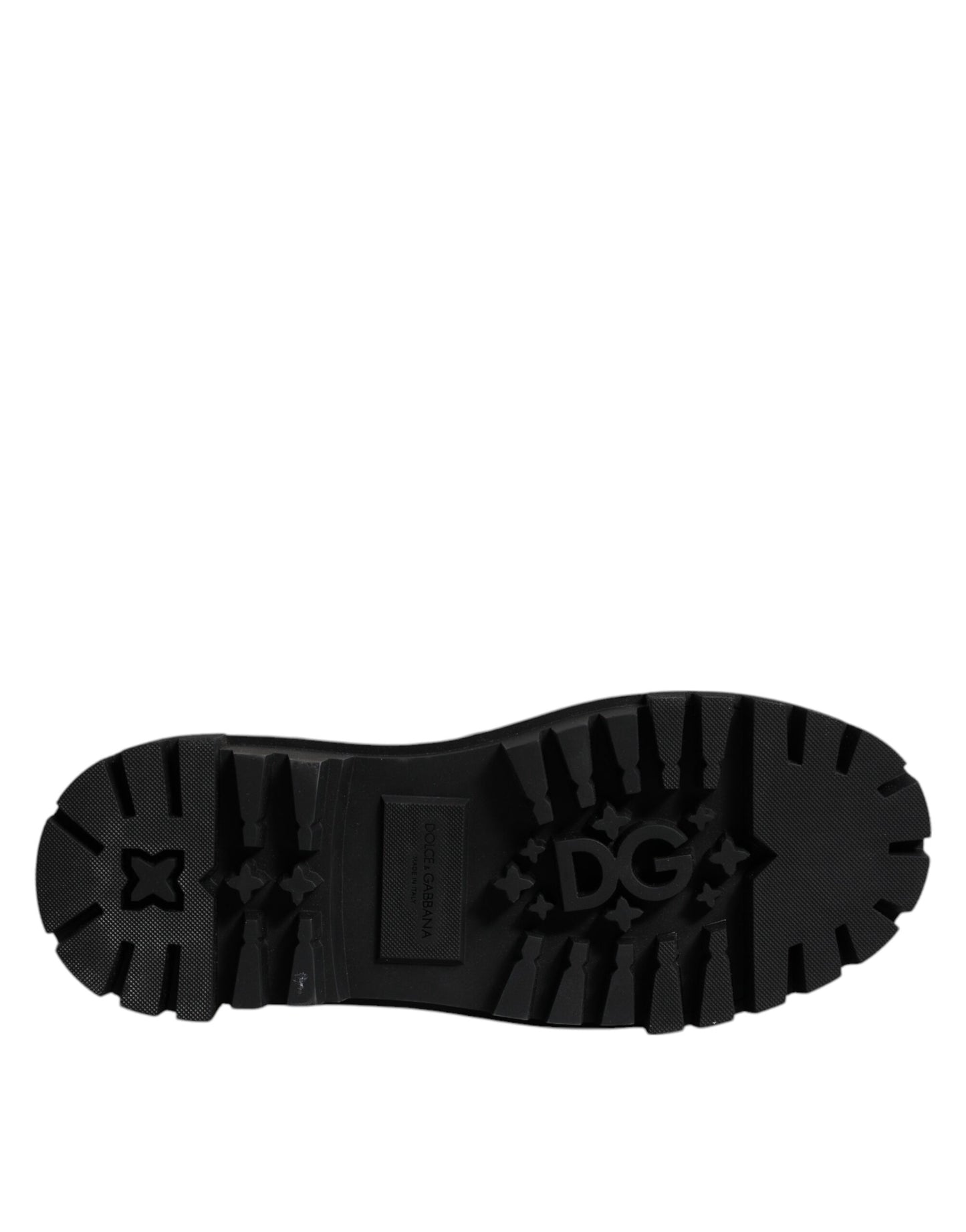 Black Trekking Studded Derby Logo Shoes