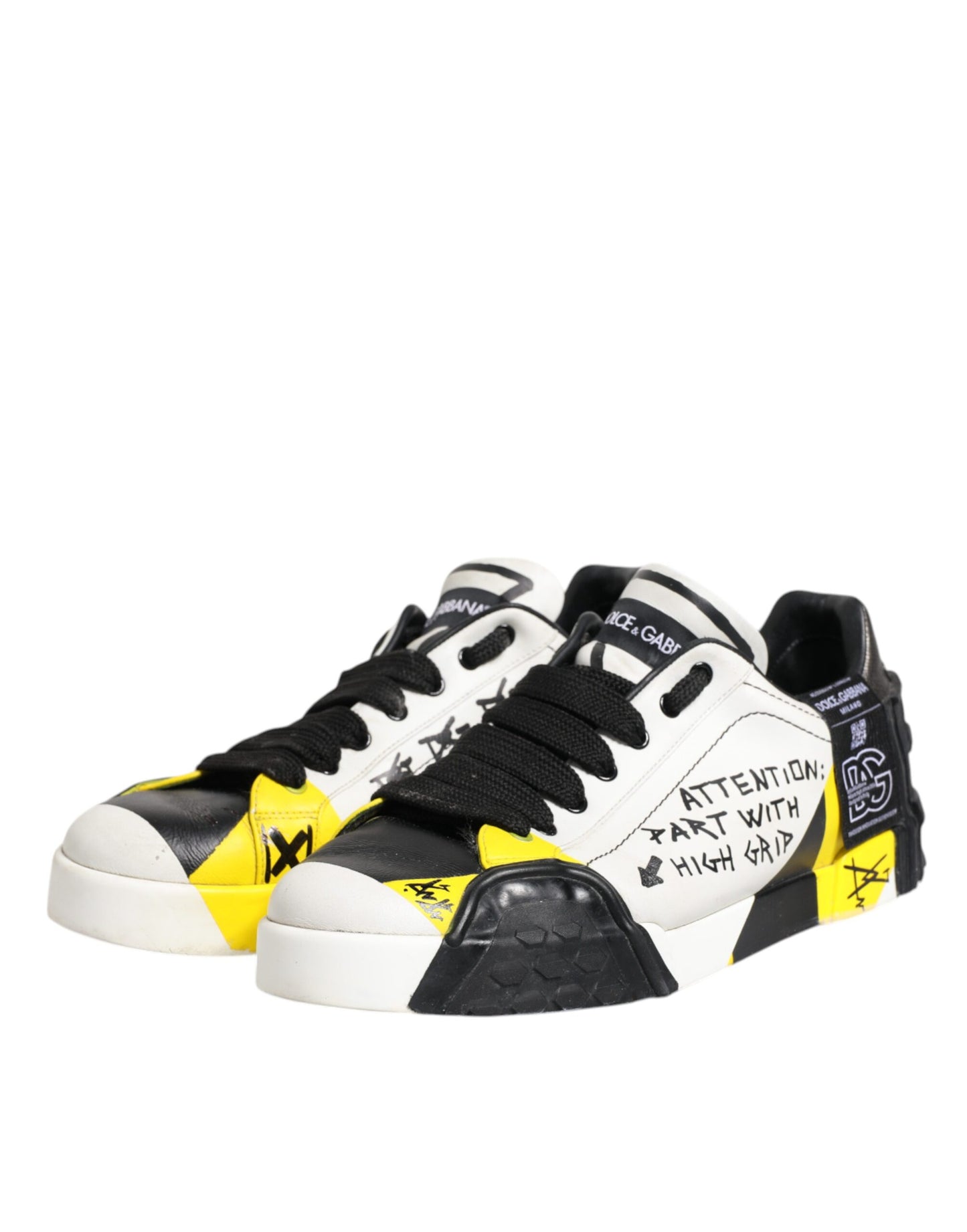 Multicolor Lettering Portofino Sneakers Shoes