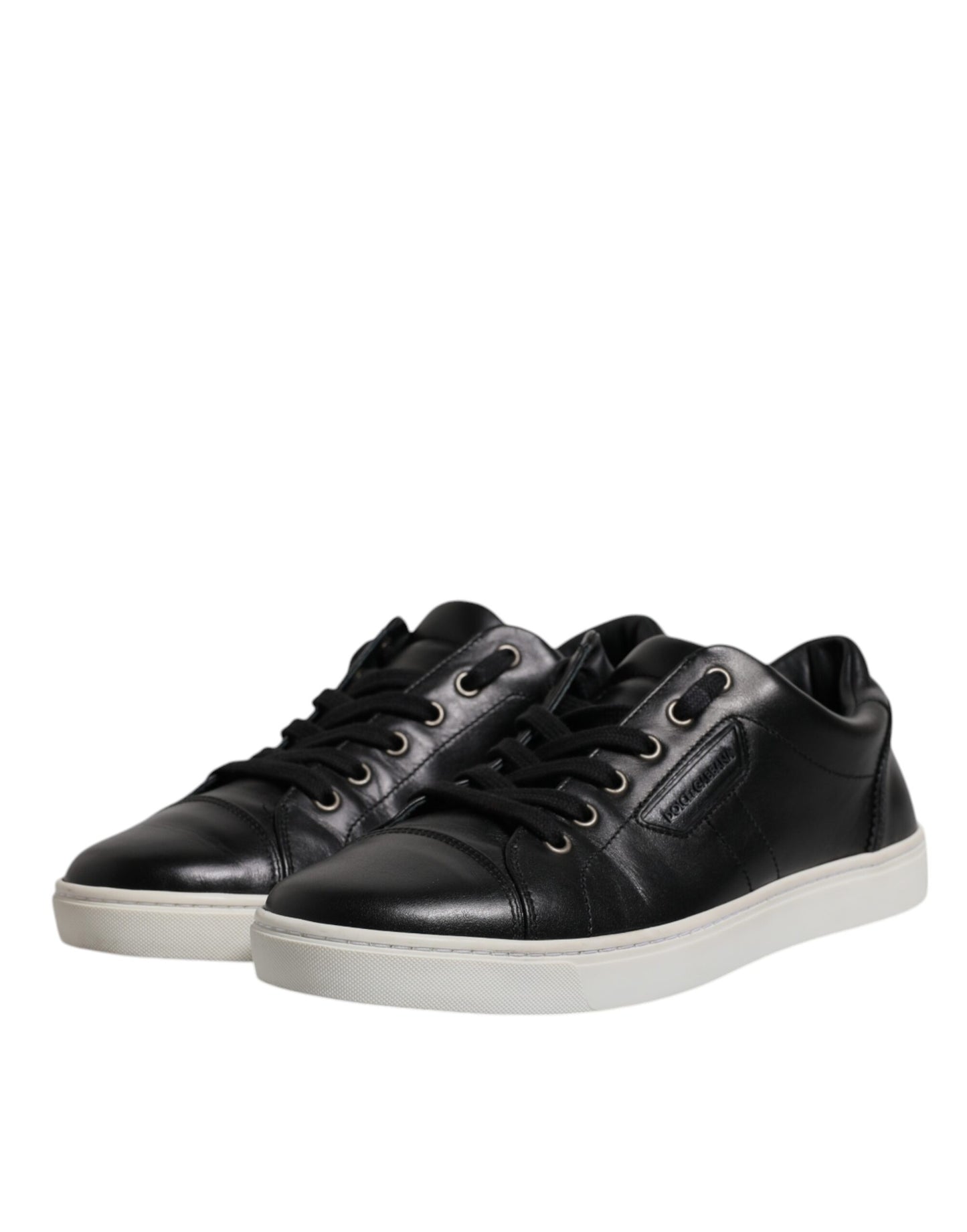 Black London Nappa Leather Men Sneakers Shoes