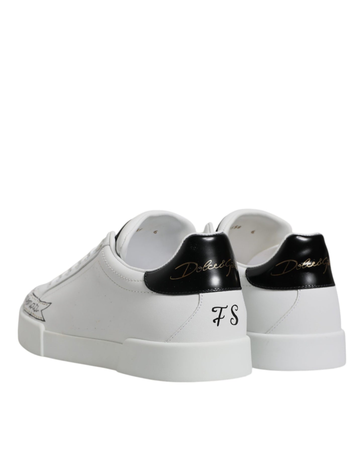 White Leather Low Top Lace Up Sneakers Shoes