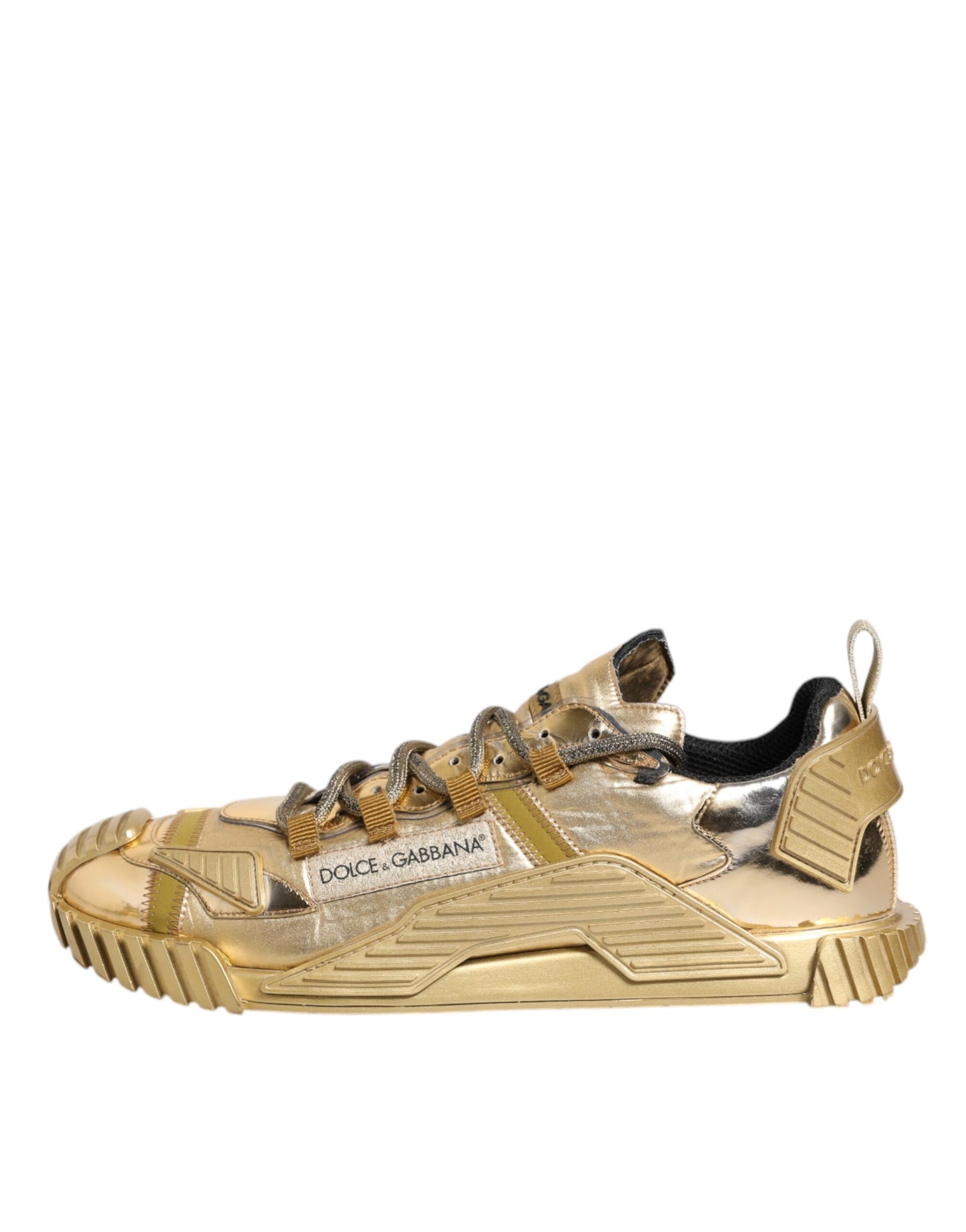 Gold Stretch Lace Up NS1 Sneakers Shoes