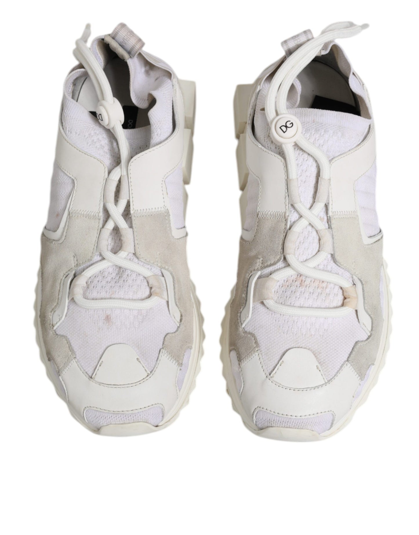 White Mesh Sorrento Trekking Sneakers Shoes