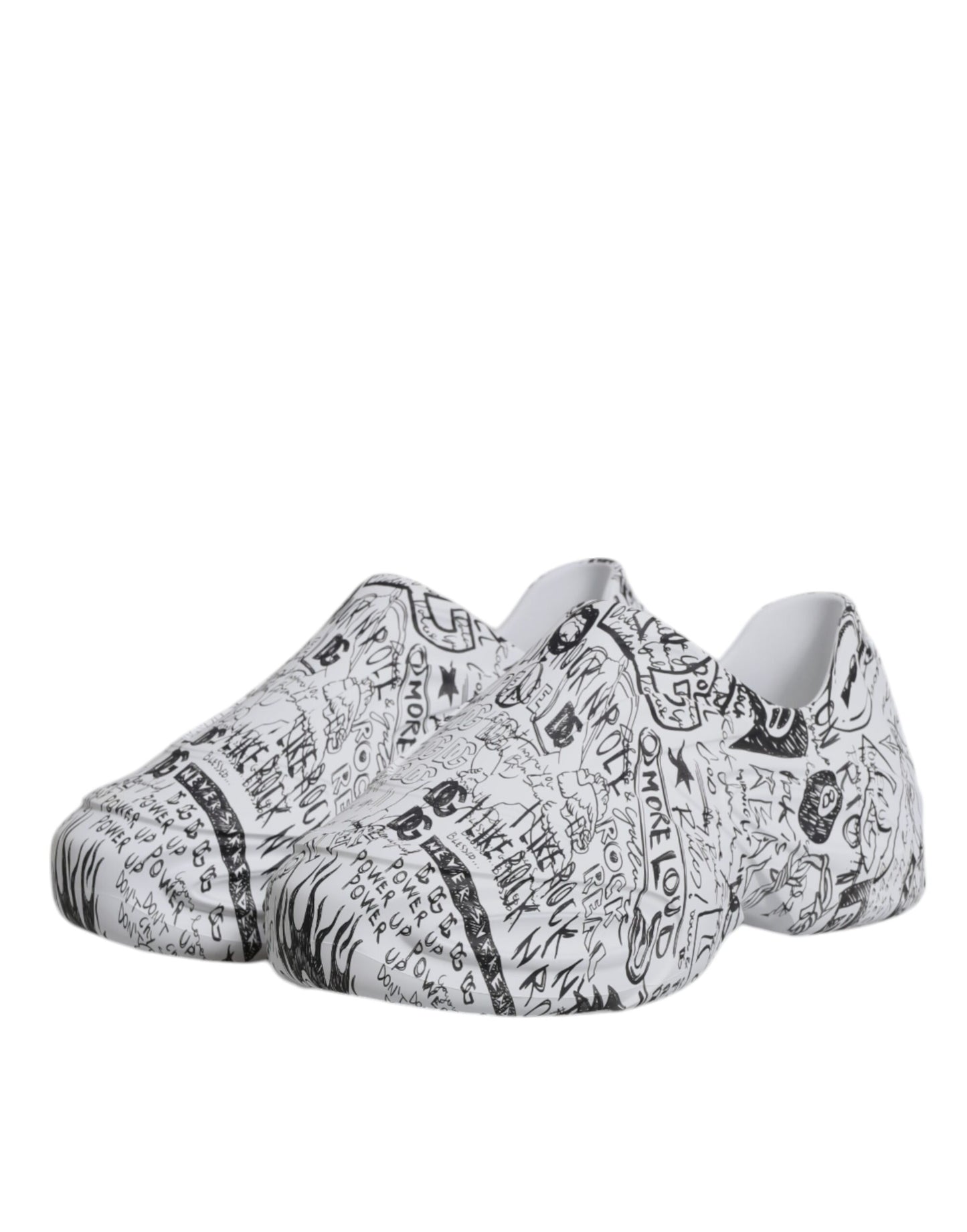 White Black Graffiti Daymaster Sneakers Shoes