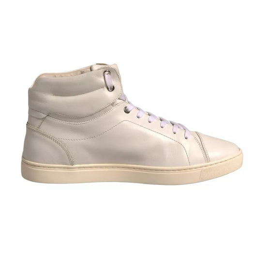 White London Logo High Top Sneakers Shoes