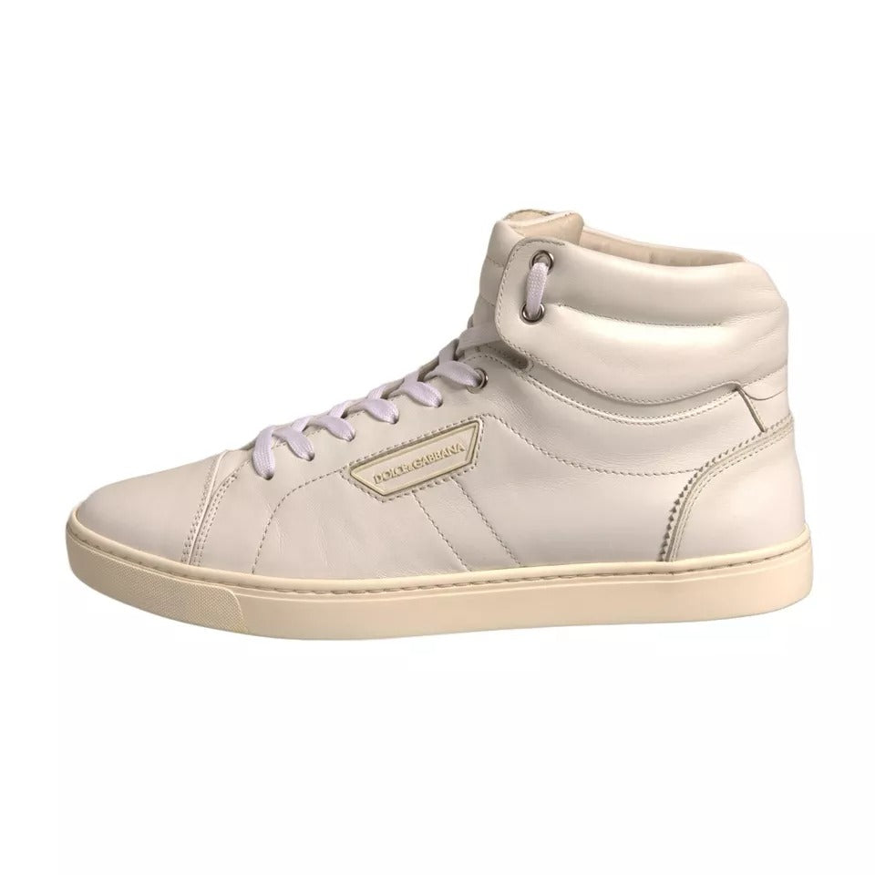 White London Logo High Top Sneakers Shoes