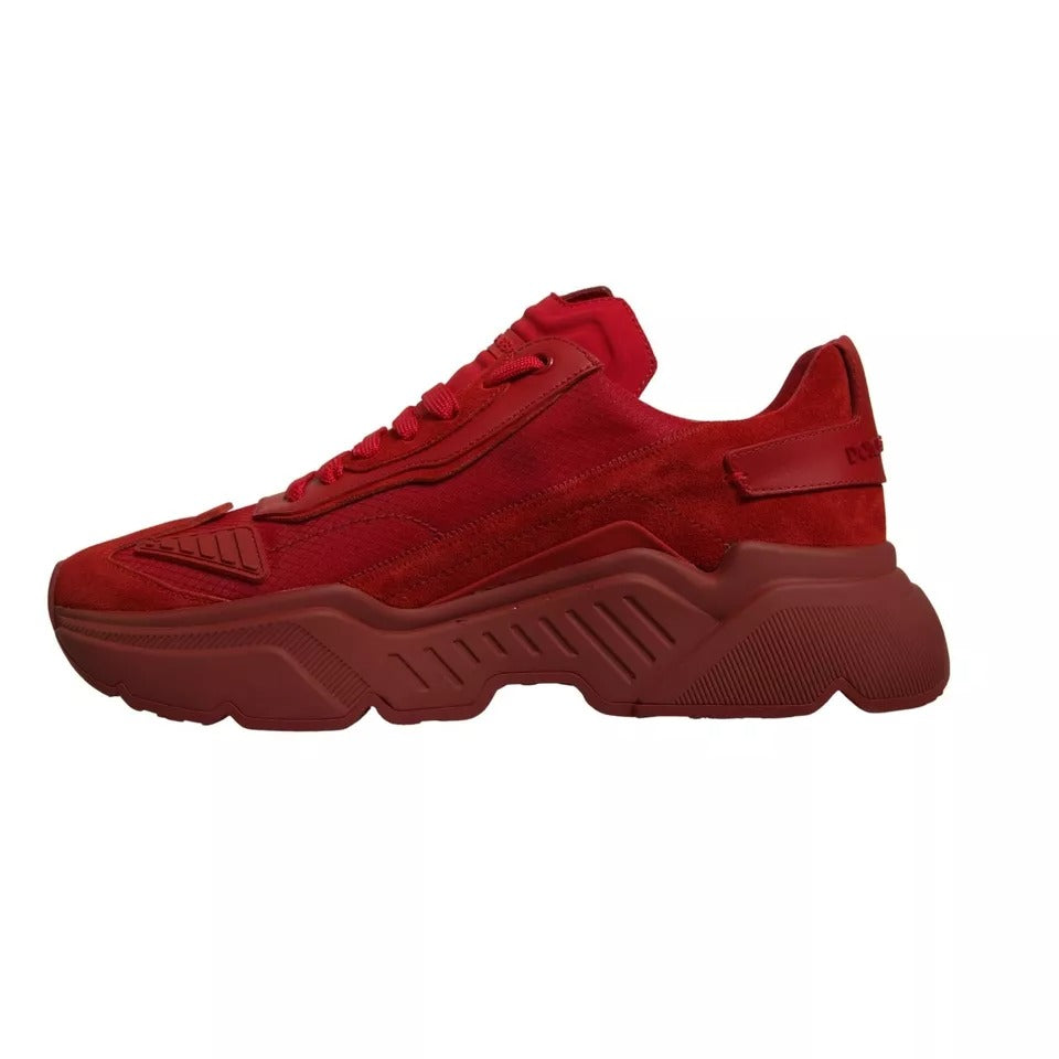 Red Leather Daymaster Low Top Sneakers Shoes