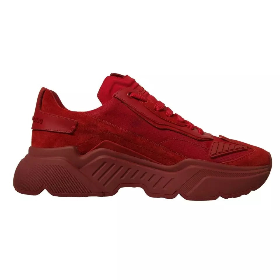 Red Leather Daymaster Low Top Sneakers Shoes