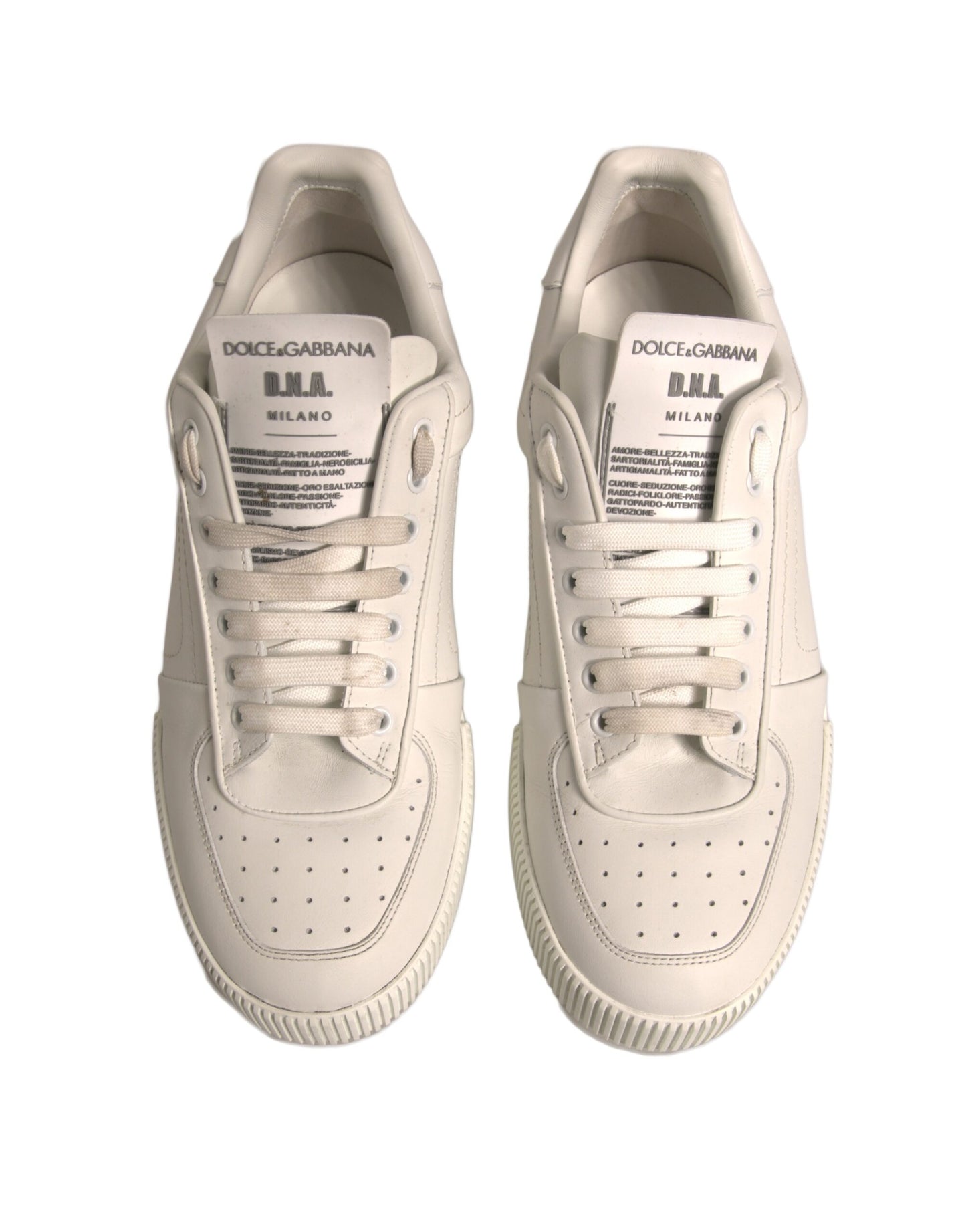 White Miami Leather Low Top Sneakers Shoes