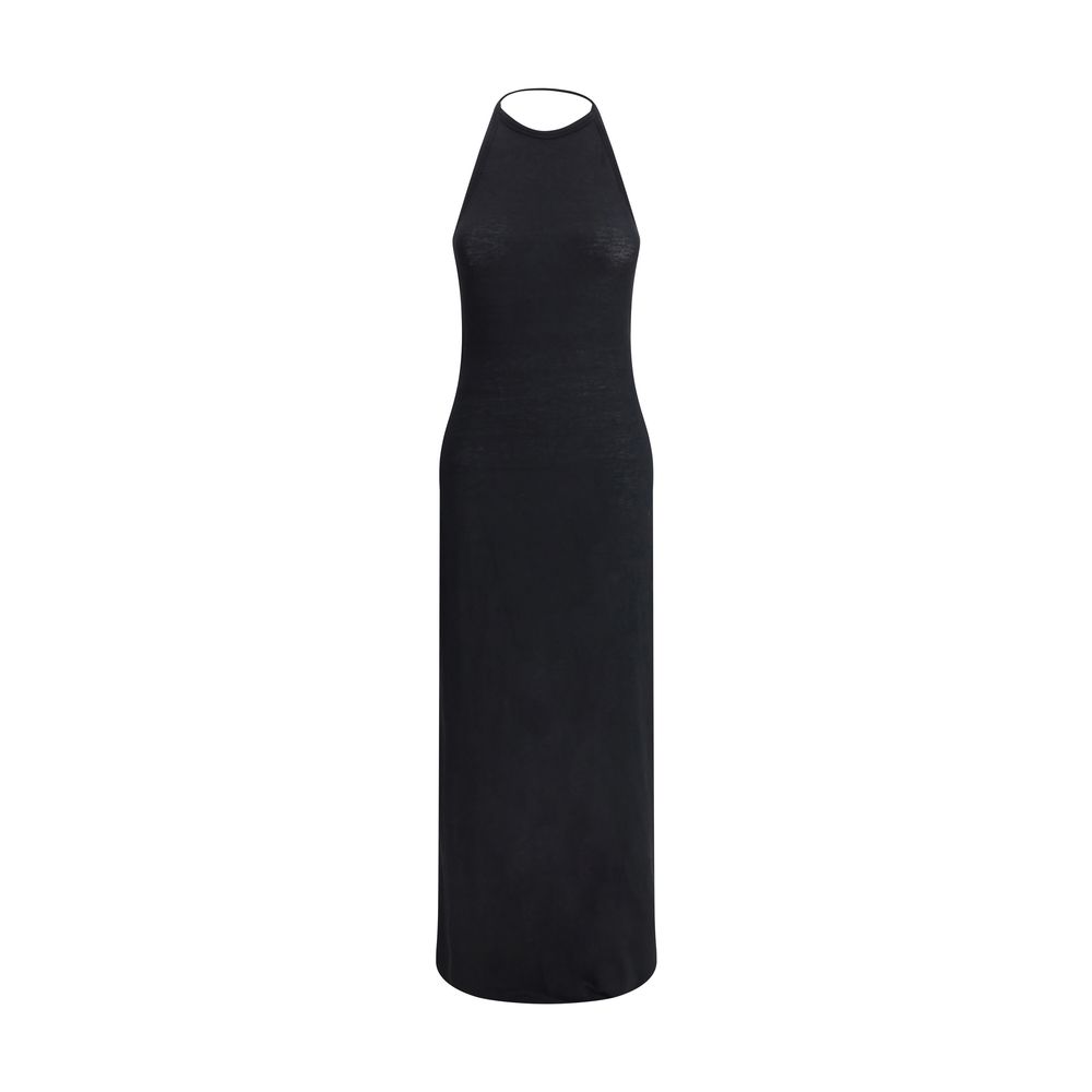 American neckline long Dress