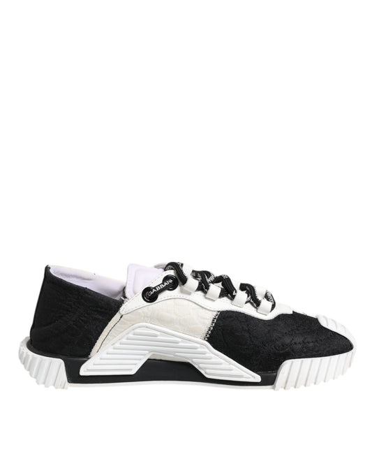 White Black NS1 Low Top Sneakers Shoes