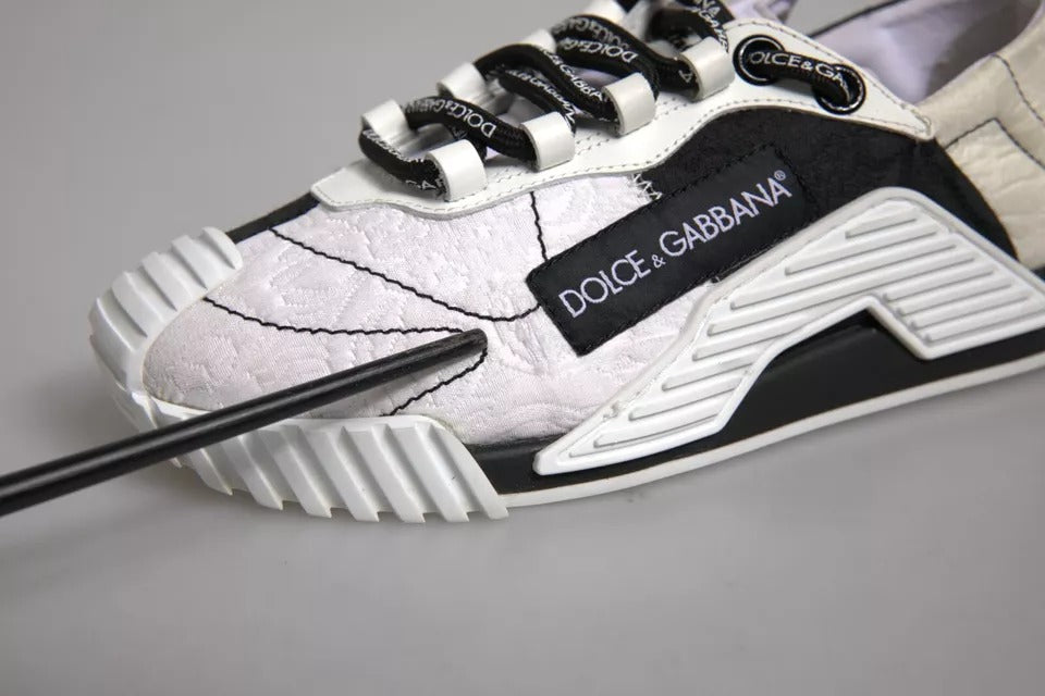 White Black NS1 Low Top Sneakers Shoes