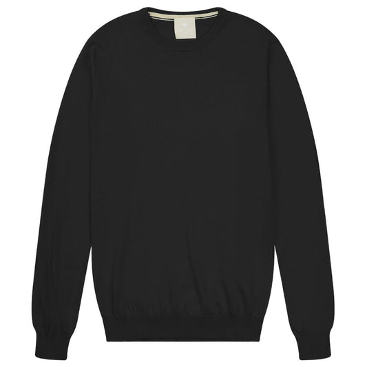 Black Cotton Sweater