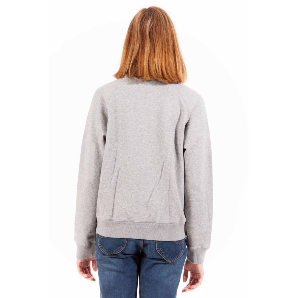 Gray Cotton Women Sweater