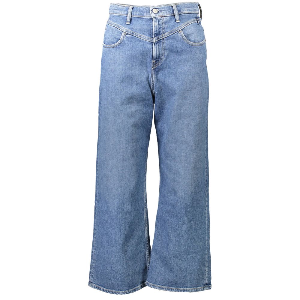 Blue Cotton Women Jeans