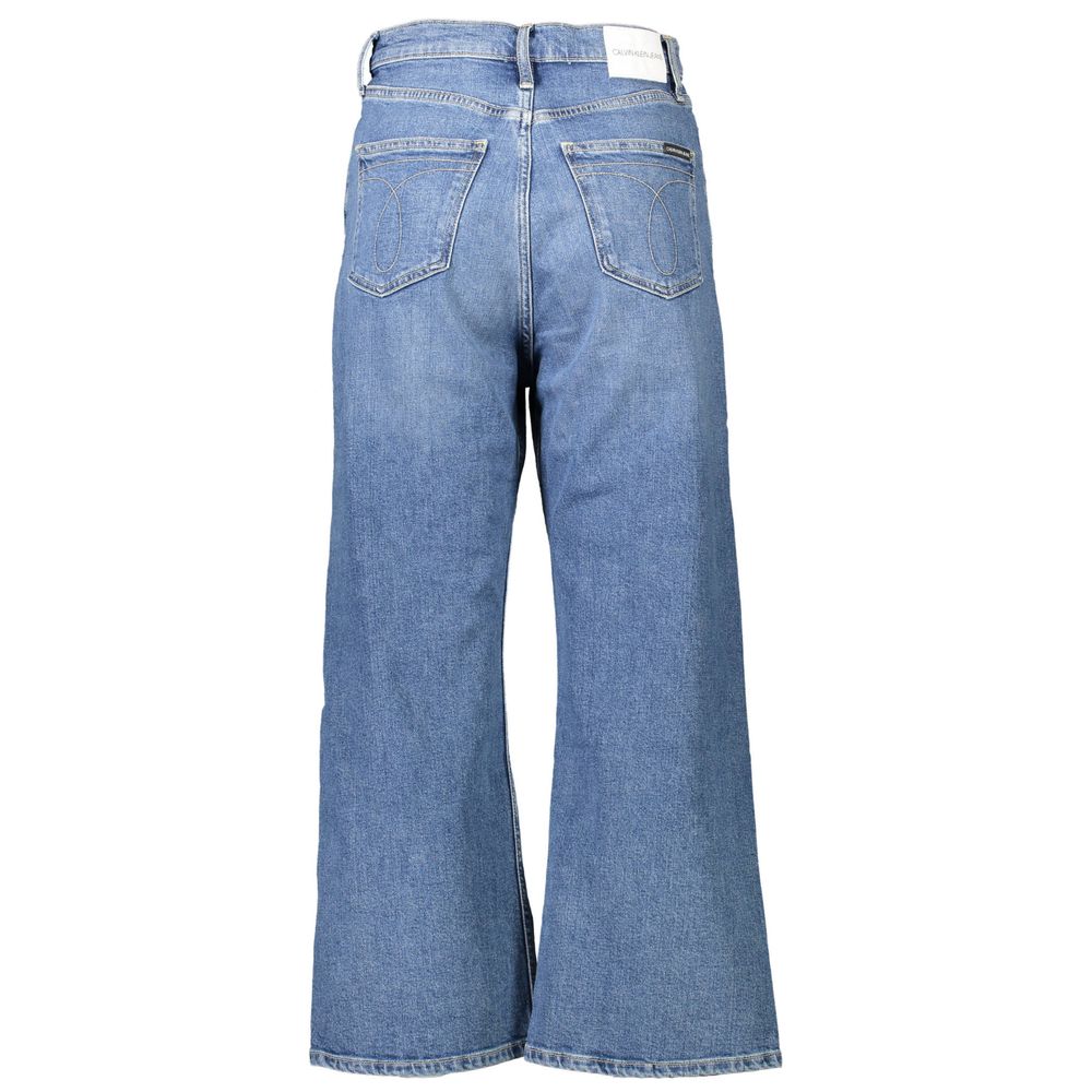 Blue Cotton Women Jeans