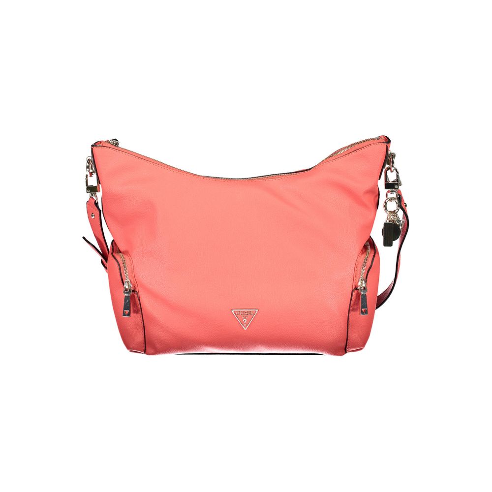 Pink Polyethylene Women Handbag